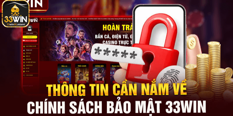 Thông tin cần nắm về chính sách bảo mật 33win